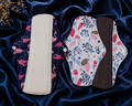 Reusable Menstrual Pad – Reusable Cotton Pads for Women, Organic Cotton Pads, 100% Cotton Pads, Cotton Menstrual Pads, Washable Reusable Pads for Medium, Heavy Flow & Overnight Use