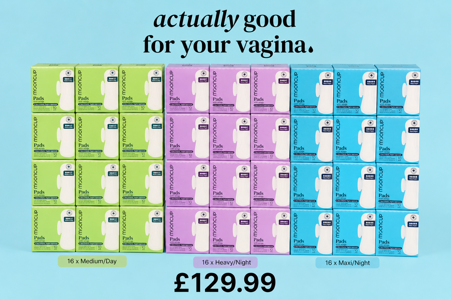 Pads for Women – Sanitary Pads with Wings, Period Pads for Day & Night Protection, Soft & Comfortable Feminine Hygiene Pads